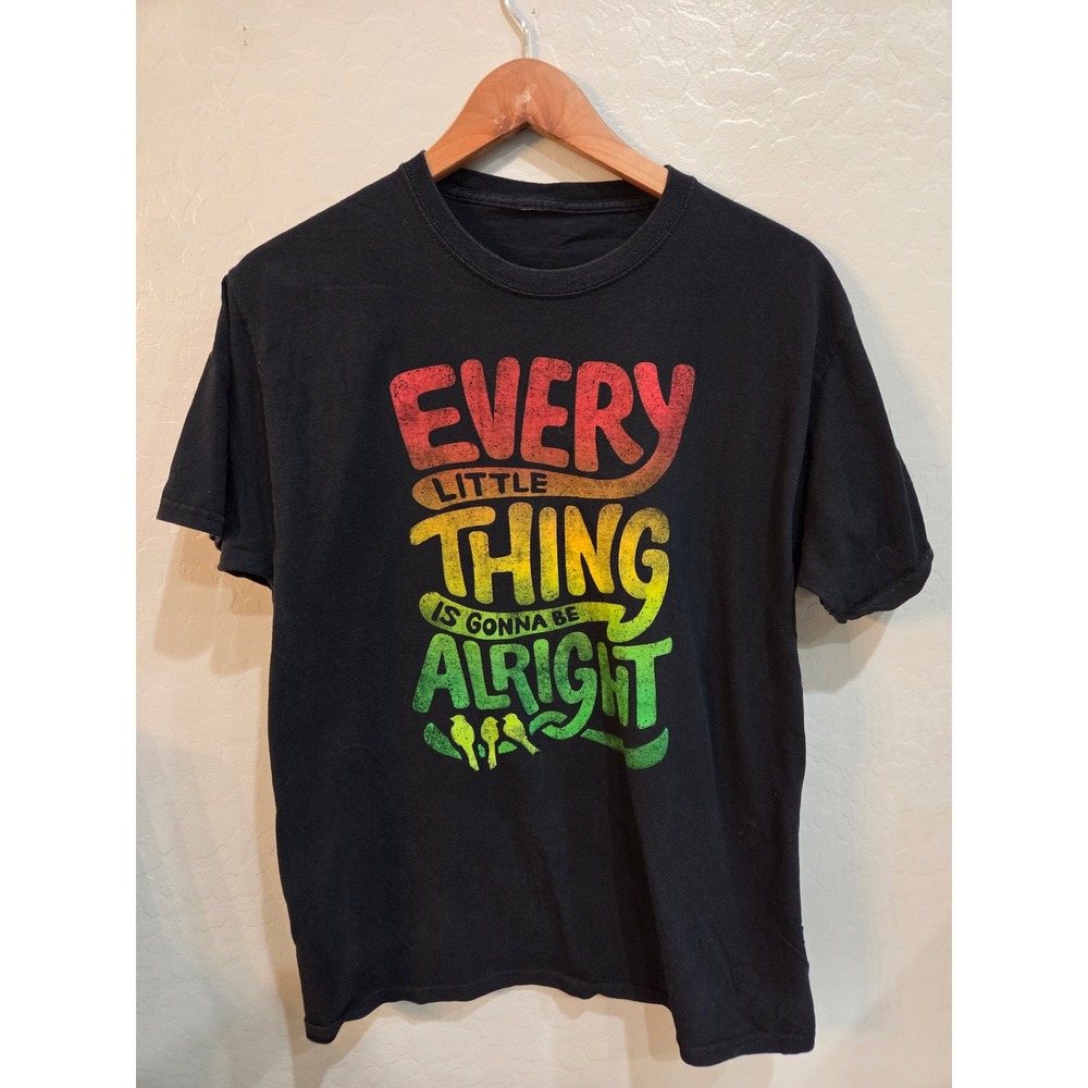 Every Little Thing Is Gonna Be Alright Rasta Three Little Birds Graphic Tee S